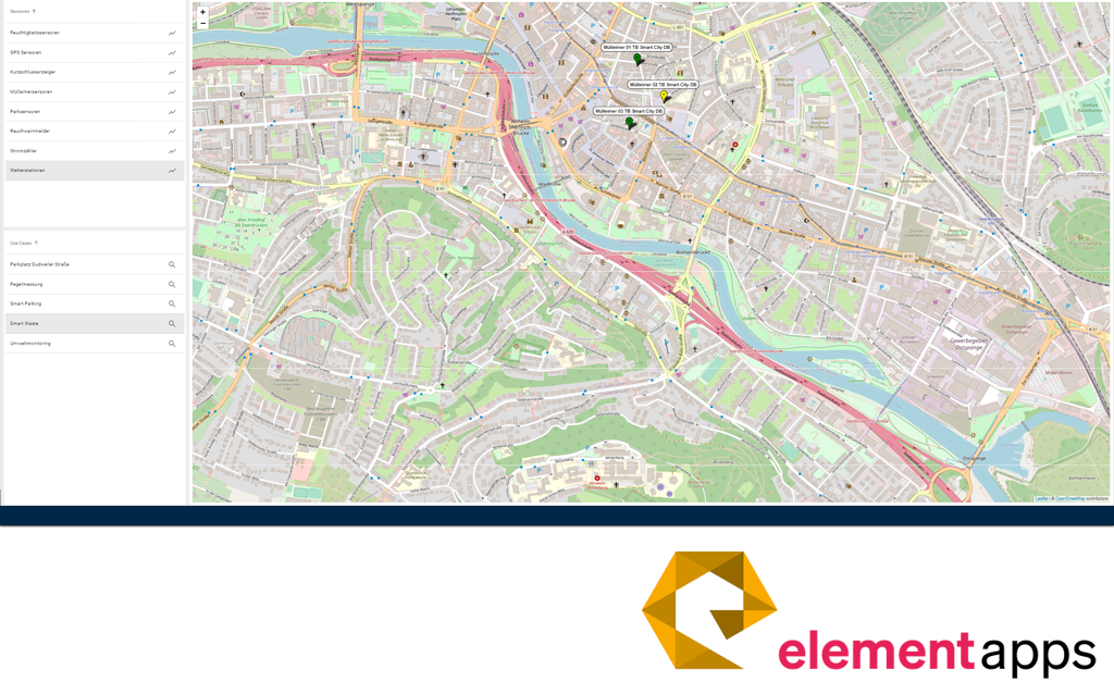 ELEMENT Apps Dashboard Smart City